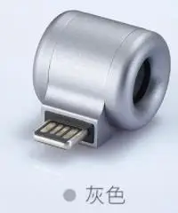 3 цвета, xiaomi youpin, USB, мини-диффузор, портативный, чистый натуральный, твердый, эфирное масло, арома-диффузор, эфирное масло, диффузор - Цвет: Серый