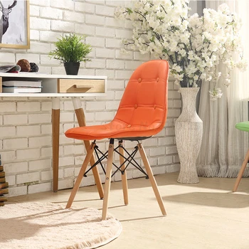 

Dining Room Furniture Modern Simple Home Restaurant Back Chair Leather Finish Can Be Disassembled Made By Beech Wood