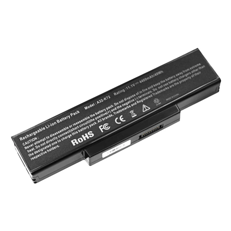Apexway 4400 мАч батарея для Asus 70 NZYB1000Z A32 K72 N71 K72D K73SV N73V X77 X77J NXH1B1000Z N73SV|Аккумуляторы
