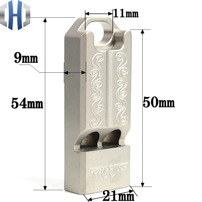 Титановый EDC свисток легкий портативный свисток для выживания на природе оборудование для кемпинга высокочастотный шнур двойной трубки свисток