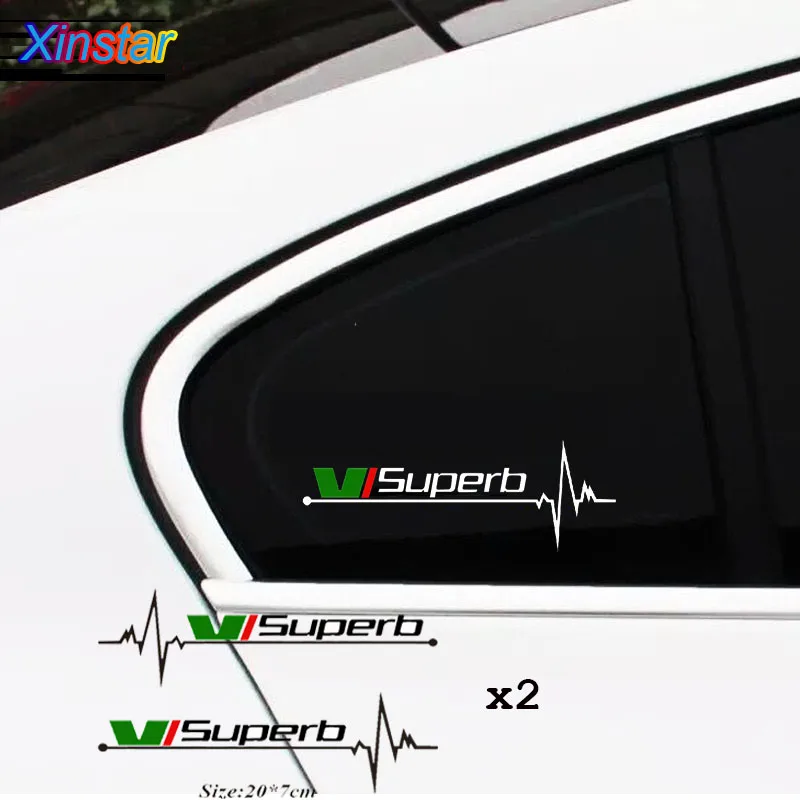 2 шт. стикер на окна автомобиля для Skoda superb | Автомобили и мотоциклы