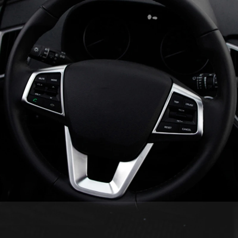 Для hyundai Creta Ix25 Abs хромированные кнопки для украшения рулевого колеса, накладка, аксессуары для интерьера