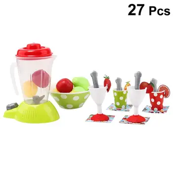 

27Pcs Durable Juice Extractor Toy Simulation Fruit Toys Mini Educational Cute Creative Kitchen Model Toy For Children Kids