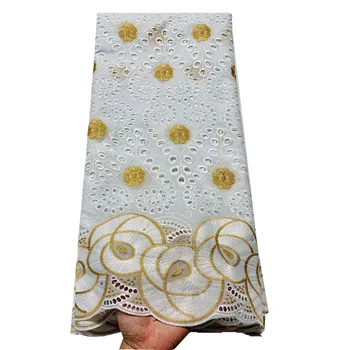 

2020 high quality lace fabric NewNew 5yards lace fabric for women dress african tulle lace wholesale with stones nigerian