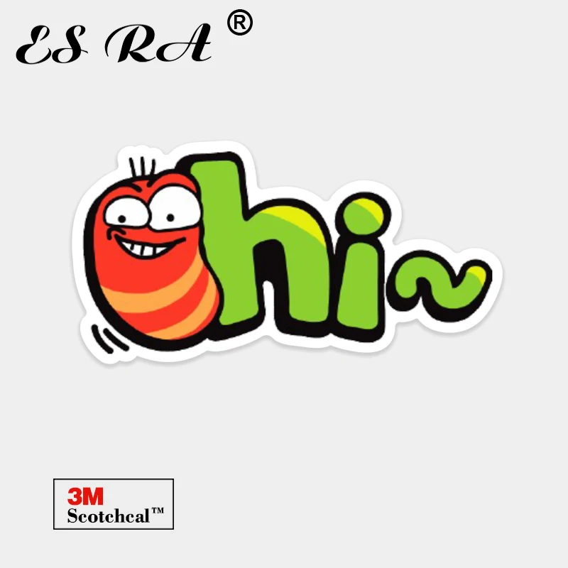 

One piece Car Sticker Skateboard Decoration Funny Cartoon Larva Pegatinas Laptop Luggage Pitcher Helmet Waterproof Sunprotective