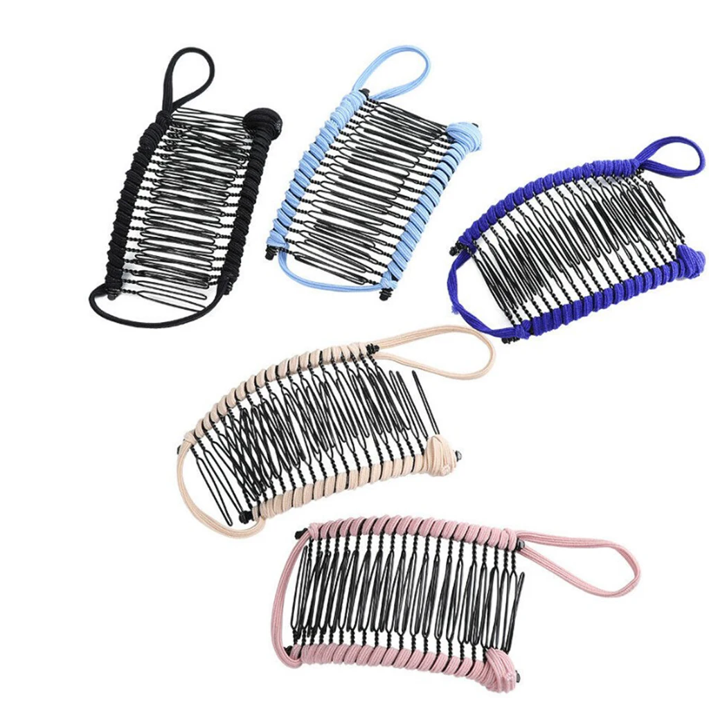  double combs banana hair clip Convient Womans 20 Tooth Banana Clip Vintage Hair for Thick Stretch Hair Style Tool