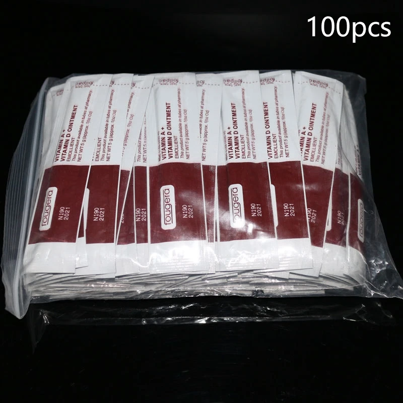 HTHL-100Pcs Fougera Витаминная мазь A&D крем для ухода за татуировками против шрамов для тату боди-арта Перманентный макияж принадлежности для татуировок