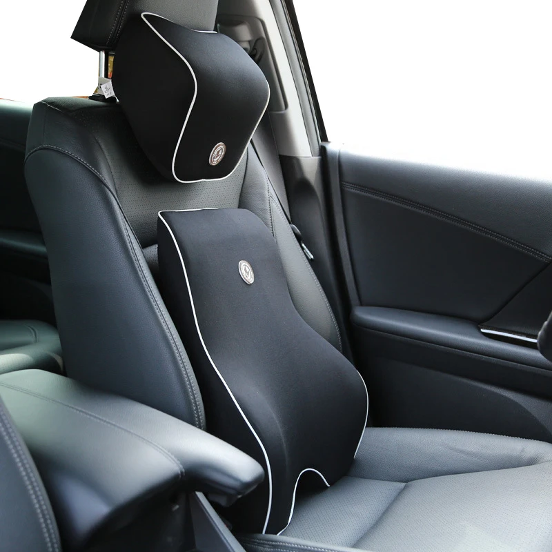 

Auto Car Headrest Neck Pillow Lumbar Back Support Head Restraint Cushion for Driver Memory Foam Car Pillows for Lower Back