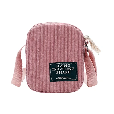 HTNBO, маленькие сумки-мессенджеры, женская модная сумочка, Вельветовая сумка на плечо,, Женская сумочка, на молнии, через плечо, для телефона, А2 - Цвет: Розовый