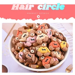 Smile Little Bear Hair Accessories Children's Tie Horsetail Small Rubber Band No Damage To Hair Circle Girls Head Rope
