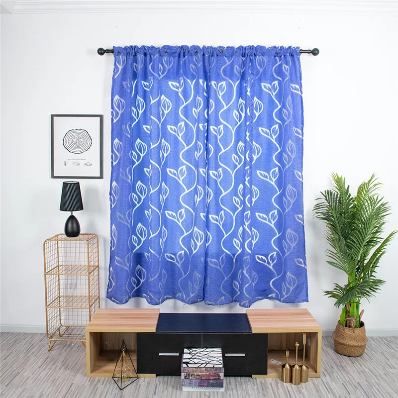 Trees Sheer Curtain Tulle Window Treatment Voile Drape Valance Fabric curtains for bedroom rideaux pour le salon  #4O09 (17)
