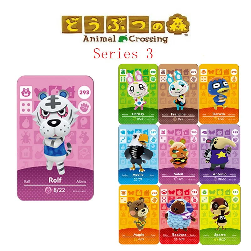 Переходник для животных Amiibo Серия 3 игровые карты совместимые с переключателем NS