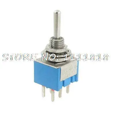 

5pcs 3A/250VAC 6A/125VAC 3 Way On/Off/On DPDT 6 Solder Terminals Toggle Switch