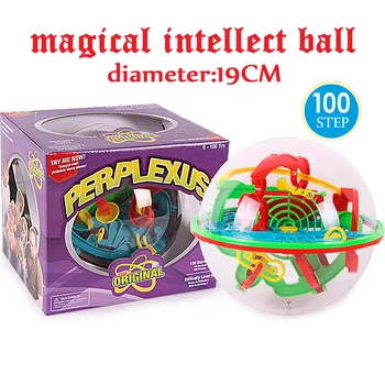

Magic Maze Ball 100 level Diameter 19cm perplexus magical intellect ball perplexus balls IQ Balance educational toys for Childre