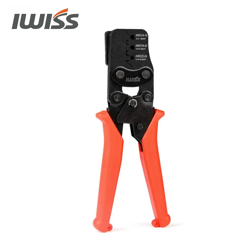 IWISS AWG 24-14 Crimping Delphi Weather Pack or Metri-Pack Connectors- Crimp Terminals and Seal In ONE Cycle with Locator