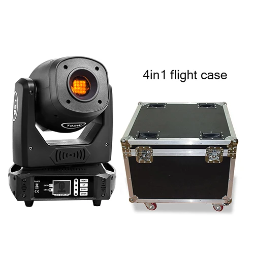 spot 100w Lyre 100 Вт DMX-512 сценический светильник ing Светодиодный точечный светильник Профессиональный движущийся головной светильник s с 4в1 f светильник чехол для клубной свадьбы 4 шт./лот - Цвет: spot 100w