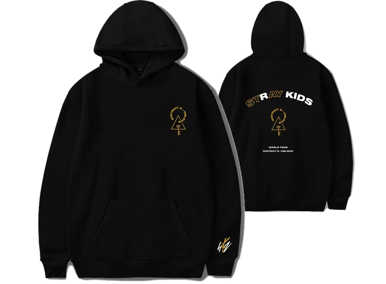  KPOP Stray Kids StrayKids Sweatshirt Hoodies District 9 Unlock Men And Women Hoodies Oversized Hood