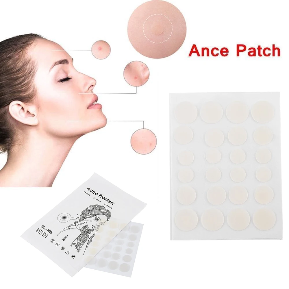 

24pcs Acne Pimple Patch Invisible Stickers Skin Bead Master Patch Skin Sticker Patch Pimple Spot Acne Remover Patch