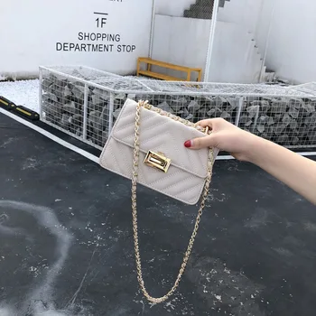 

2020 Embroidery Small Fragrant Bags Female Summer New Simple Shoulder Bag Fairy Bag Shoulder Bag