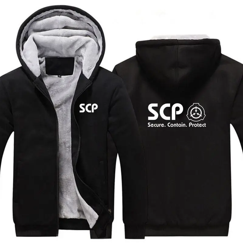 SCP специальное предложение для мужчин t proceds Foundation утолщаются толстовки с капюшоном Косплей Костюм зимнее теплое пальто с капюшоном мужская одежда - Цвет: 23