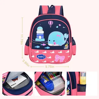 

New Boy Cartoon Animal Backpack Children Cute Toddler Kid Girl Nursery kindergarten School Bag Cute Waterproof Animal Print