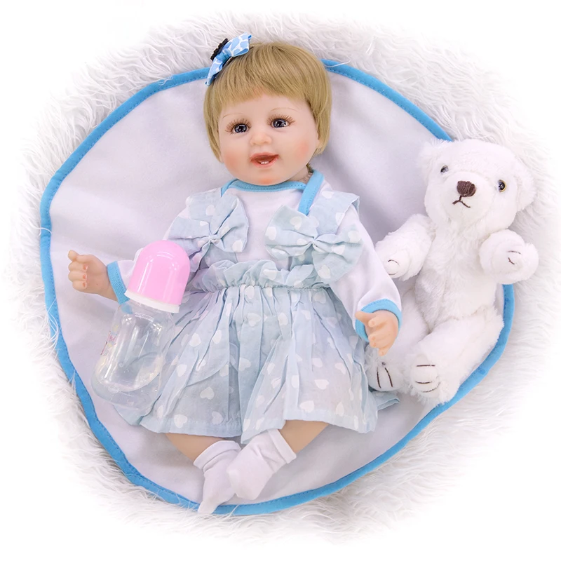 Новинка, Bebe reborn, 17 дюймов, 43 см, мягкая ткань, тело, силиконовые куклы-игрушки для девочек, для детей, подарок, настоящие живые куклы для новорожденных, boneca reborn