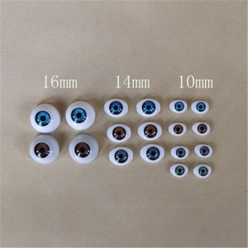 Glass Doll Eyes Doll Eyes Doll Eyewear Accessories Doll Accessories Doll Eyelashes 18MM 10MM 14MM 16MM Acrylic Eyes For Reborn Dolls Blyth Dolls