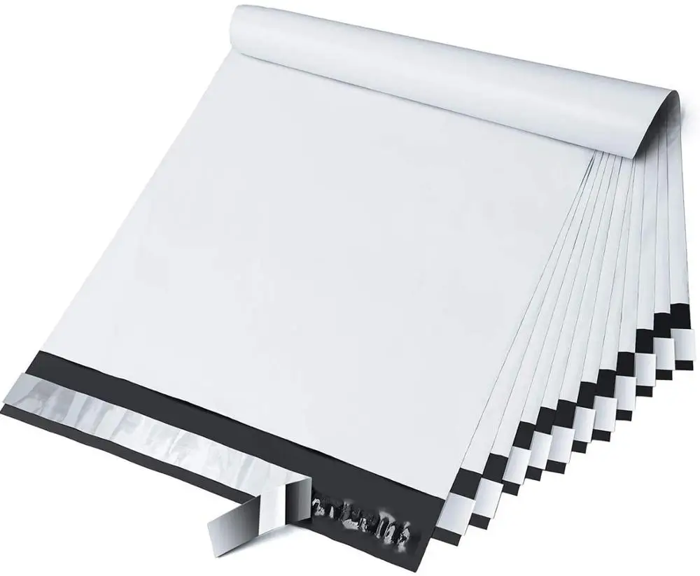 Packaging-Bag Bags Envelops Poly Plastic White for Self-Seal