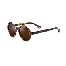 Круглые Женские поляризованные солнцезащитные очки коричневый/черный/белый оправа UV400 женские очки для вождения с коробкой