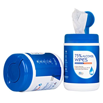

Cleaning Wipes 80 Counts/Bucket Disposable Portable for Daily Use Family Kitchen Outdoor @M23