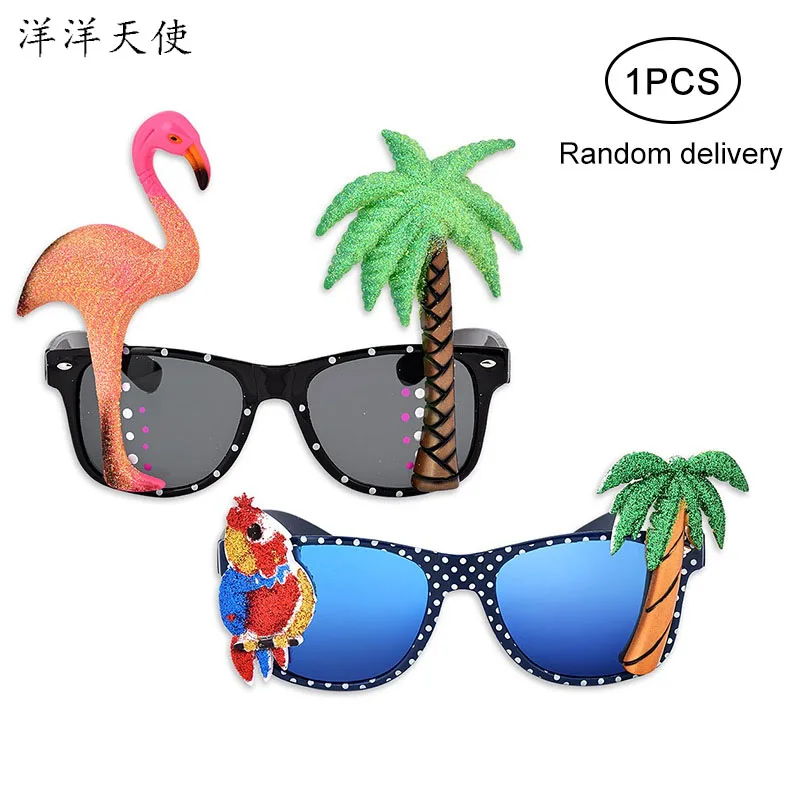 

Sesame Street Glasses Party Game Beach Sunglasses Boy Toy Lol Funny Rave Kids Toys For Children Flamingo Hawaiian Birthday Party