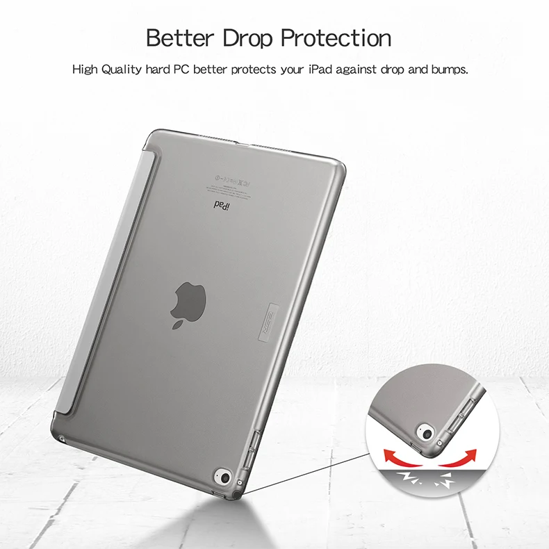 Estojo de couro inteligente PU para iPad,