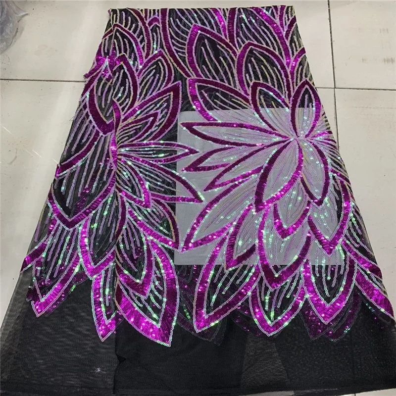 Новинка 2019 высокое качество Зеленый Тюль блестки бисеры французская нигерийская