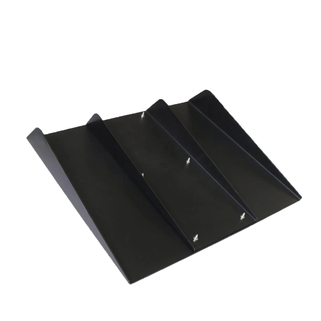 1PC Car Styling ABS Universal Rear Bumper 4 Fins Diffuser Spoiler with Install Accessories