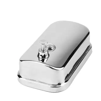 

Kitchen Bathroom Wall Mounted Pump Soap Shampoo Dispenser Stainless Steel Large Size 500/800/1000ML