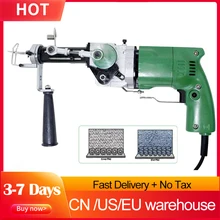 2400rpm máquina de tufting manual elétrica do tapete da categoria industrial arma de tufting 220v cortar pilha e laço pilha (plugue europeu)