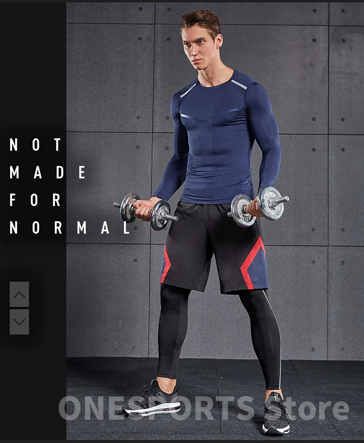 VANSYDICAL новая быстросохнущая Мужская Спортивная Футболка для бодибилдинга обтягивающие с длинным рукавом Топ Спортивная футболка для мужчин фитнес-плотно