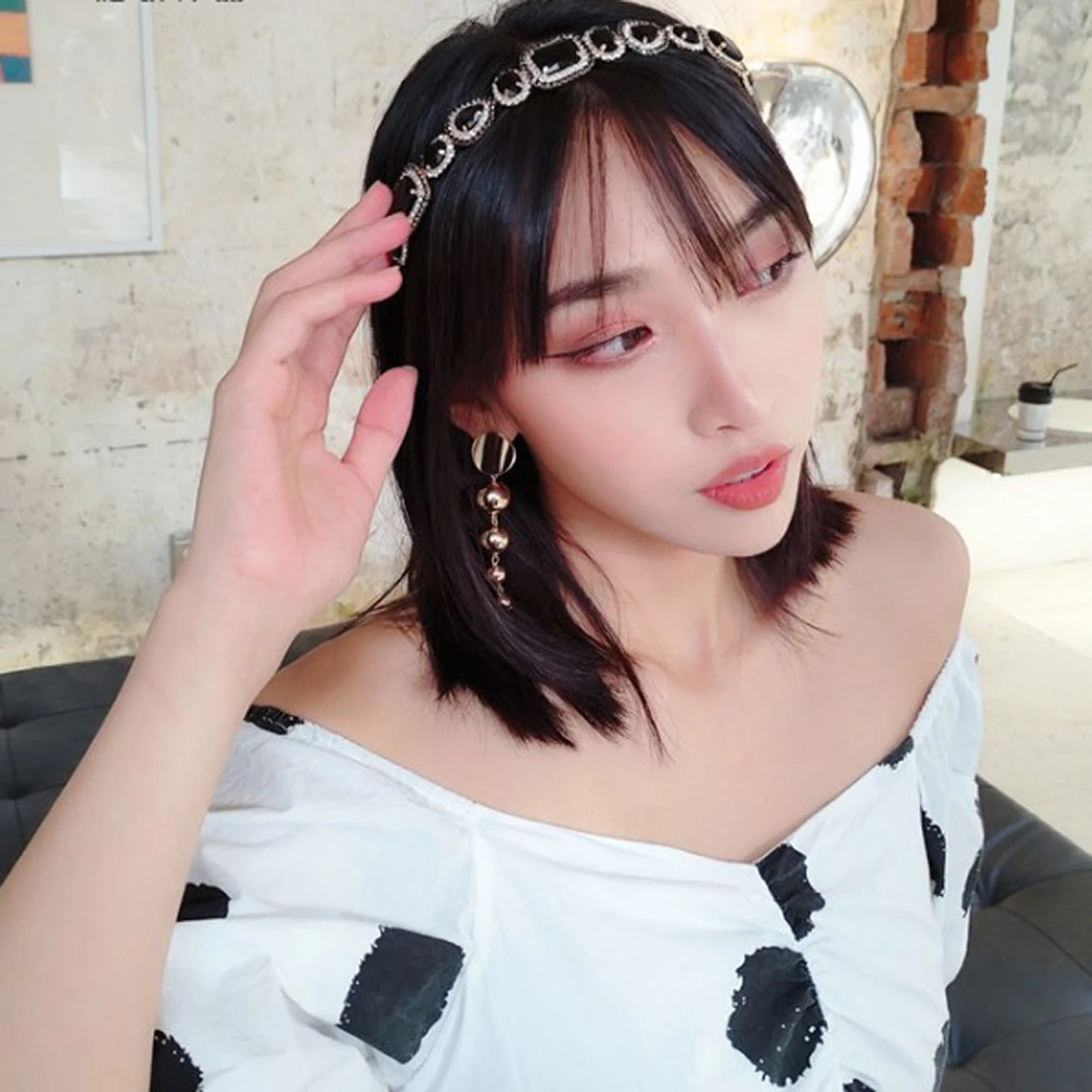Новая Мода Rhinestone Hairband женские блестящие DIY головная повязка Мягкая Красивая повязка для волос аксессуары для волос