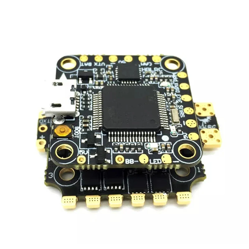 HGLRC XJB F440 Omnibus F4 Контроллер полета OSD BEC& 40A Blheli_32 3-4S ESC DSHOT1200 для радиоуправляемого дрона