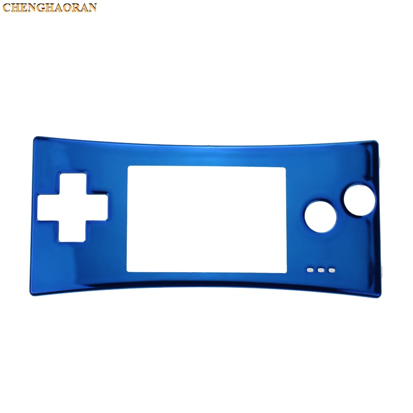 Blue ChengHaoRan 16 стилей 16 цветов передняя оболочка чехол Лицевая панель для GBM Gameboy micro system - Цвет: Blue