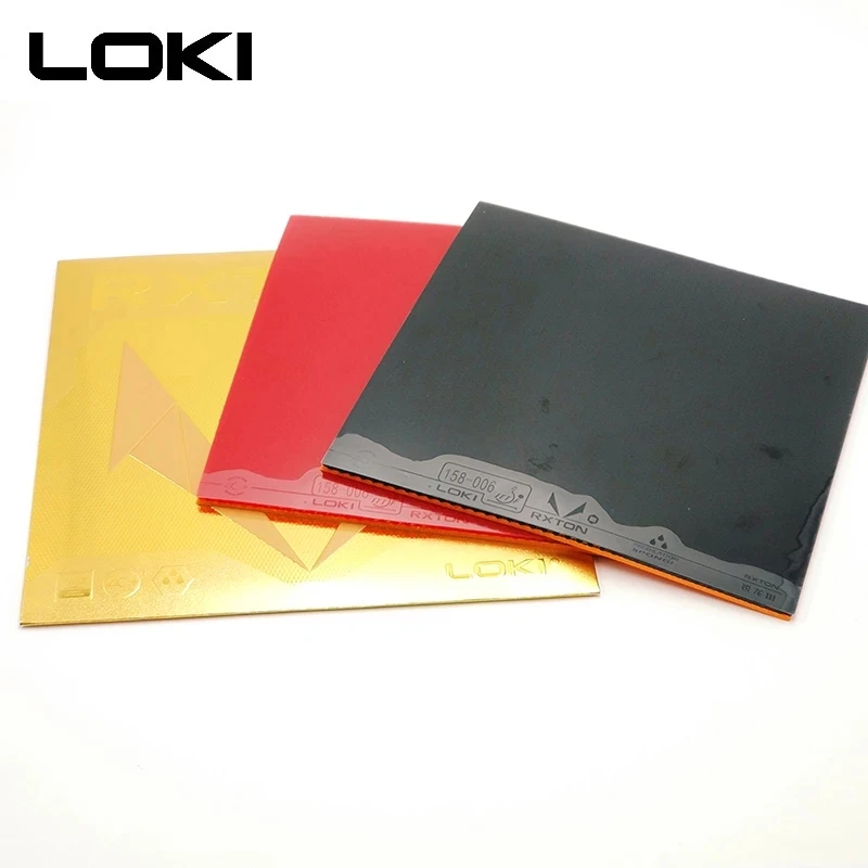 LOKI RXTON3 Red Sticky Table Tennis Rubber with Hard Orange Sponge Pips In Black Pingpong for Loop and Control | Спорт и развлечения