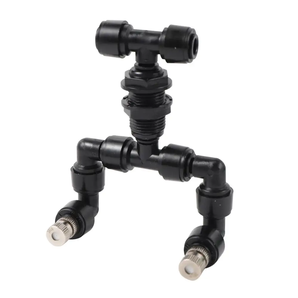 Spray Nozzle Adjustable Universal Spray Misting Nozzle Kit Gareden Greenhouse Irrigation System Fogger Aquarium Reptile Humidity Nebulizer
