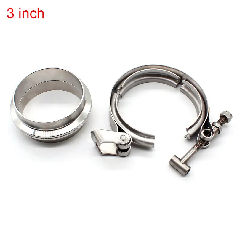 3 inch kit Быстроразъемный v-образный зажим DEFT, автоматический v-ремешок, вытяжной мужской фланец 76 мм, Vband зажимы из нержавеющей стали " 2,5" " 3,5" " дюйма - Цвет: 3 inch kit