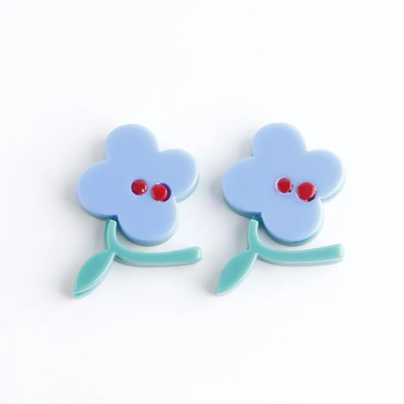 Цветы иллюстрации Детские Веселые цветы акриловые Патчи аксессуары сделай сам