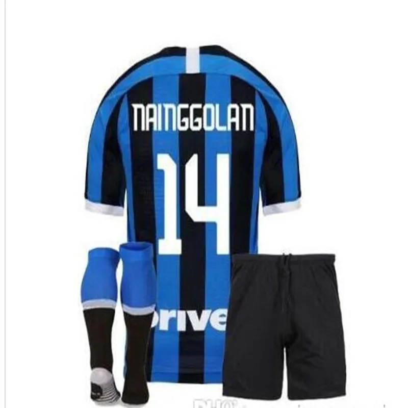Inter milan 3rd футбольные майки LAUTARO ICARDI NAINGGOLAN PERISIC SKRINIAR POLITANO комплект для взрослых 19/20 футболка Inter milan - Цвет: shirt