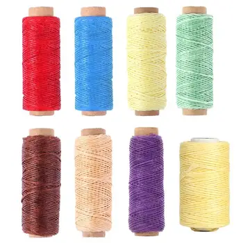

150D 50m Wear Resistant Wax Sewing Threads Purse Sewing Line Thread Craft DIY Handmade Tool Hand Stitching For DIY Leather
