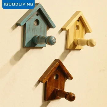 

Clothing Store Clothing Racks Hook Wall Hangers Wood Point Hanging Clothes Wall Showing Stand Wall Hook zi zheng Hanging Retro S
