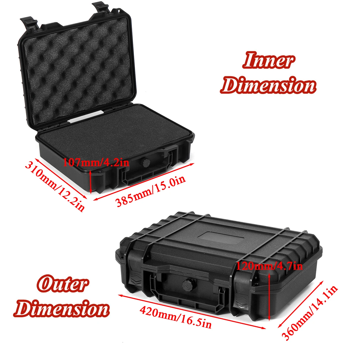 plumbers tool bag 9 Sizes Plastic Safety Equipment Case Waterproof Hard Carry Tool Case Bag Storage Box Camera Photography with Sponge for Tools tool bags for sale Tool Storage Items