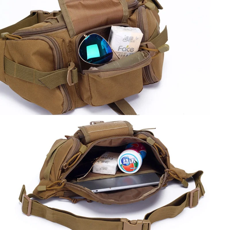 Tactical Fanny Pack For Men Waist Bag Military Hip Belt Outdoor Hiking Fishing Bumbag New