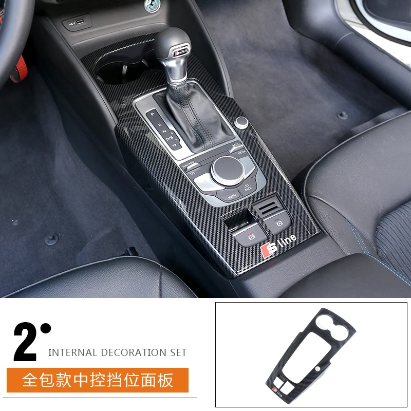 Aiwins автомобильный Стайлинг для Audi A3 S3 карбоновый Узор костюм внутренняя модификация и обновление Специальная отделка автомобиля - Название цвета: B